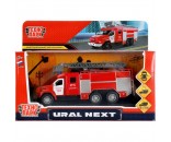 Модель URALNEXT-16-FIR УРАЛ NEXT Пожарная АЦ красная Технопарк в коробке