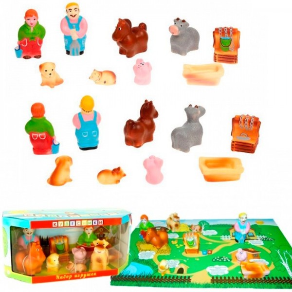 Набор резиновых игрушек Крестьянское подворье СИ-800