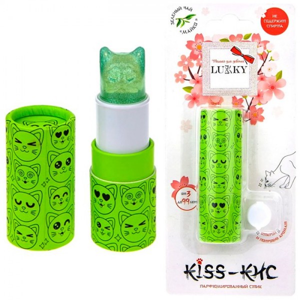 Парфюмированный стик Kiss-Кис зеленый чай, 5 гр, Т22238