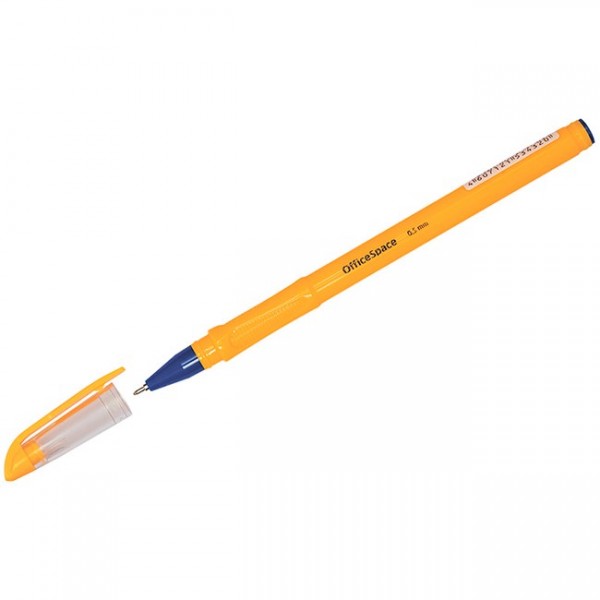 Ручка шарик синий на масляной основе OfficeSpace Orange 0,7мм OBGP_10005