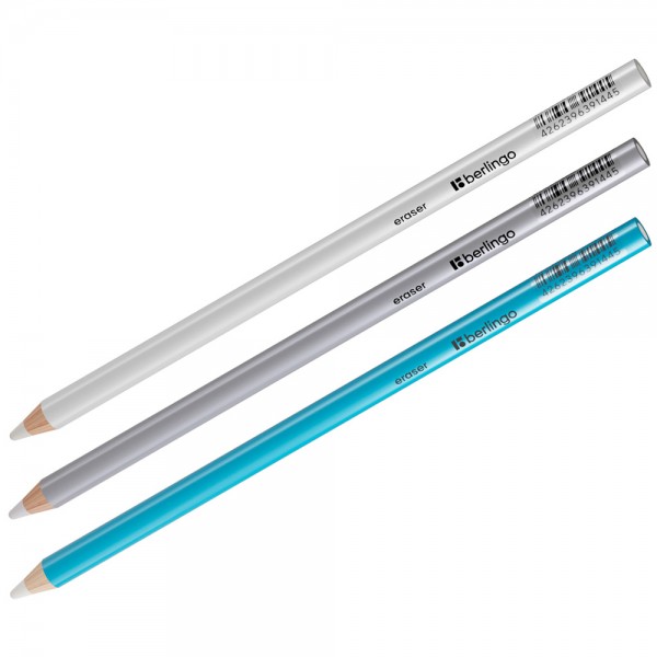 Ластик-карандаш Berlingo Eraze 860, круглый, цвета ассорти 357909