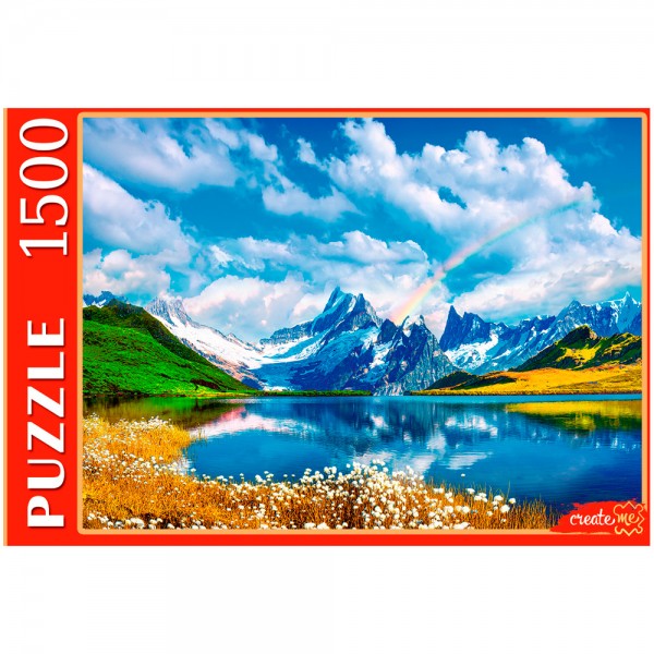 Пазл 1500 Альпийские пики над озером ШТК1500-2705