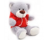 Мягкая игрушка Медведь Дюкан в красной толстовке 26/36 см 0640928S-16