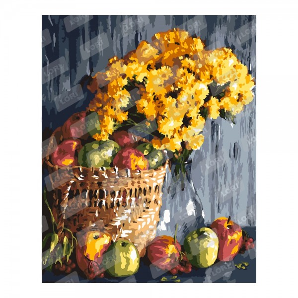 Набор ДТ Картина по номерам Осенний натюрморт на подрамнике 40*50 см Рх-118 Lori